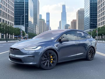 The same vehicle rendered against the city skyline backdrop